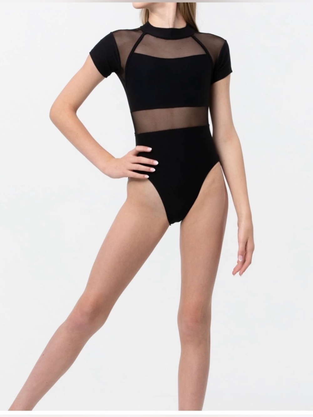 Black Bluewater At the Barre Dance Leotard